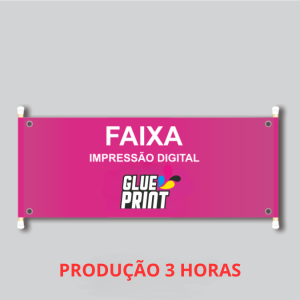 FAIXA PRODUÇÃO EM 3 HORAS Lona 440g     